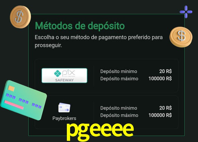 O cassino pgeeee oferece uma grande variedade de métodos de pagamento